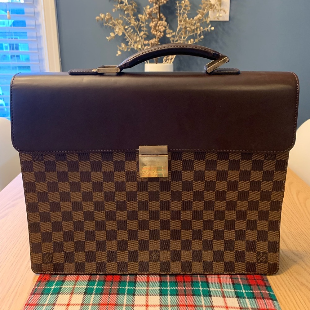 Vintage Louis Vuitton Damier Ebene Altona Briefcase